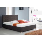 Artisan Charcoal Fabric Button Bed Frame