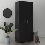 Porto Wardrobe with 2 doors in Black