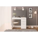 Ava 5 Drawer Dressing Table And Mirror White