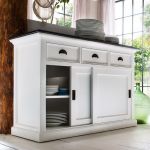 Halifax Contrast Buffet with Sliding Doors Nova Solo