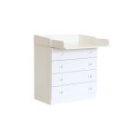 Baby 4 Drawer Changing Board and Storage Unit