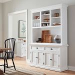 HALIFAX COASTAL WHITE HUTCH UNIT WITH 2 ADJUSTABLE SHELVES