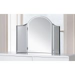 Canto Curved Dressing Table Mirror-Julian Bowen