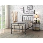 Flintshire Furniture Cilcain Black and Silver Bed