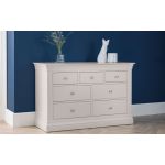 Clermont 4+3 Drawer Chest - Light Grey		