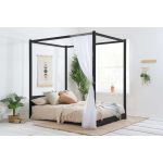 Darwin Four Poster Bed Black