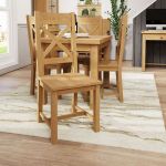 Delight Cross Back Chair Wooden Seat