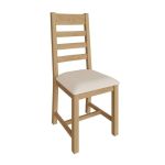 Delight Ladder Back Chair Fabric Seat