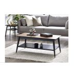 Findlay Coffee Table With Shelf - Walnut & Black		