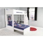Flair Furnishings Cosmic L Shaped Bunk Bed White