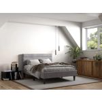Flair Barnhill Fabric Bed Silver