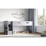 Flair Grey Charlie Mid Sleeper Cabin Bed Frame Only