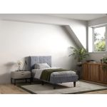 Flair Perth Fabric Bed Grey