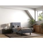 Flair Riverside Fabric Bed Grey