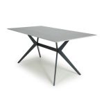 York Grey Stone Top Dining Table - 140 cm