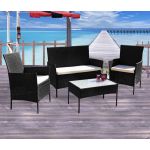 Artisan Garden Outdoor Furniture Sofa Set Table & Chairs -4Pcs