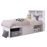 Low Single 3ft Cabin Bed with bookcase headboard