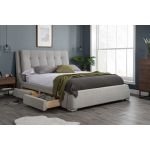 Mayfair Bed 4 Drawers Grey