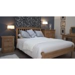 Crescent Solid Oak Arched Bed
