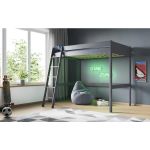 Noomi Tera Grey Solid Wood Small Double Highsleeper Frame