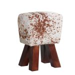 Cowhide Natural Leather Stool