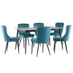 Railey Set of 2 Velvet Dining Chair 