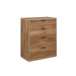 Stockwell 4 Drawer Chest Rustic Oak Effect