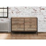 Urban 6 Drawer Wide Chest Rustic