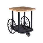 Craft Wheel Industrial End Table
