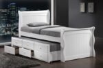 Artisan Captain Wooden Guest Bed Frame with Drawers - Image 7