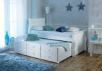 Artisan Captain Wooden Guest Bed Frame with Drawers - Image 8