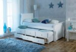 Artisan Captain Wooden Guest Bed Frame with Drawers - Image 10