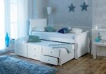 Artisan Captain Wooden Guest Bed Frame with Drawers - Image 15
