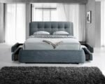 Artisan Fabric 4 Drawer Storage Bed Dark Grey 3090