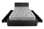 Artisan Fabric 4 Drawer Storage Bed Dark Grey 3090 - Image 3