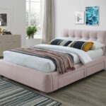 Artisan Fabric 4 Drawer Storage Bed Pink