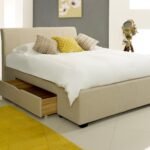 Artisan Fabric 2 Drawer Bed Frame Stone