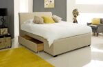 Artisan Fabric 2 Drawer Bed Frame Stone