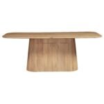 Austin Solid Wood 200cm Dining Table with Storage Sideboard - Image 2