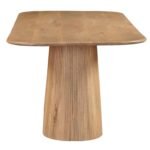 Austin Solid Wood 200cm Dining Table with Storage Sideboard - Image 5
