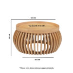 Austin Solid Wood Low Coffee Table - Image 6