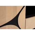 Boho Solid Wood Tv Cabinet With Wooden Legs - Image 6