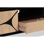 Boho Solid Wood Tv Cabinet With Wooden Legs - Image 7