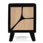 Boho Solid Wood Bedside Table - Image 2