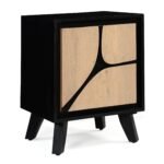Boho Solid Wood Bedside Table - Image 3