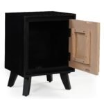 Boho Solid Wood Bedside Table - Image 4
