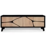 Boho Large Low Board TV Cabinet / Low Sideboard - Image 2