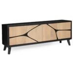 Boho Large Low Board TV Cabinet / Low Sideboard - Image 3