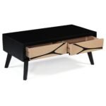 Boho 2 Drawer Coffee Table - Image 4