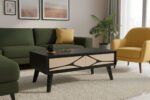 Boho 2 Drawer Coffee Table - Image 8
